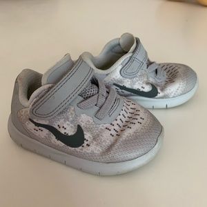 Gray Nike Kids Shoes - size 4C
